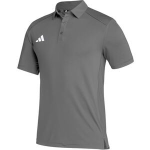 Adidas Classic Aeroready Camisa de manga corta para hombre, casual, color gris, gris, Medium Adidas Classic Aeroready Camisa de manga corta para hombre, casual, color gris, gris, Medium
