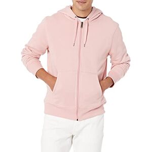 Amazon Essentials Sudadera de forro polar con capucha y cremallera completa para hombre (disponible en tallas grandes y altas), color rosa, talla M Amazon Essentials Sudadera de forro polar con capucha y cremallera completa para hombre (disponible en tallas grandes y altas), color rosa, talla M