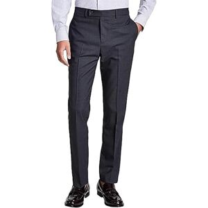 Calvin Pantalón de Vestir Ajustado para Hombre, Gris, 31W x 32L Calvin Pantalón de Vestir Ajustado para Hombre, Gris, 31W x 32L