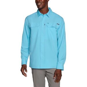 Eddie Bauer Camisa tejida de manga larga para hombre, con botones UPF 50, camisa abotonada, senderismo, pesca y trabajo al aire última intervensión para hombre, Azul, XX-Large Eddie Bauer Camisa tejida de manga larga para hombre, con botones UPF 50, camisa abotonada, senderismo, pesca y trabajo al aire última intervensión para hombre, Azul, XX-Large