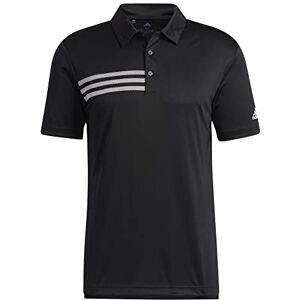 Adidas Mens 3-Stripes Chest Sport Shirt (A324) -Black/Whit -M Adidas Mens 3-Stripes Chest Sport Shirt (A324) -Black/Whit -M