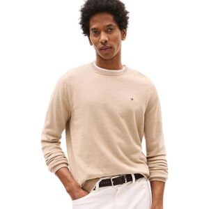 Tommy Hilfiger / He.Pullover / PIMA ORG CTN CASHMERE Cuello redondo, Beige, X-Large Tommy Hilfiger / He.Pullover / PIMA ORG CTN CASHMERE Cuello redondo, Beige, X-Large