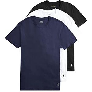 POLO RALPH LAUREN Playera Interior de algodón de Ajuste clásico para Hombre, Talla Grande y Alta, Paquete de 3, Cruise Navy/White, White/Cruise Navy, Polo Black/White, Medium POLO RALPH LAUREN Playera Interior de algodón de Ajuste clásico para Hombre, Talla Grande y Alta, Paquete de 3, Cruise Navy/White, White/Cruise Navy, Polo Black/White, Medium