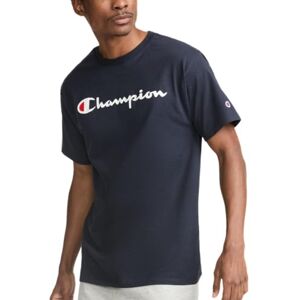 Champion Playera de algodón de Peso Medio para Hombre, Cuello Redondo, Playera para Hombre, Escritura gráfica, Azul Marino (Navy Script), 3X-Large Big Champion Playera de algodón de Peso Medio para Hombre, Cuello Redondo, Playera para Hombre, Escritura gráfica, Azul Marino (Navy Script), 3X-Large Big