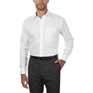 Tommy Hilfiger Camisa de Vestir para Hombre, Ajuste Regular, no Necesita Planchado, Color Liso, Blanco, 16.5" Cuello 34"-35" Manga Tommy Hilfiger Camisa de Vestir para Hombre, Ajuste Regular, no Necesita Planchado, Color Liso, Blanco, 16.5" Cuello 34"-35" Manga