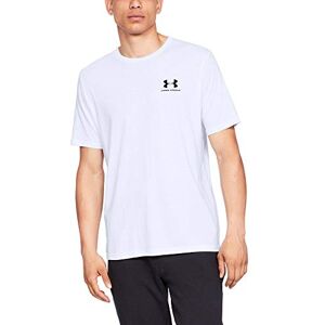 Under Armour Sportstyle Left Chest Camiseta Deportiva de Manga Corta, Hombre, Blanco (White/Black 100), 3X-Grande Alto Under Armour Sportstyle Left Chest Camiseta Deportiva de Manga Corta, Hombre, Blanco (White/Black 100), 3X-Grande Alto
