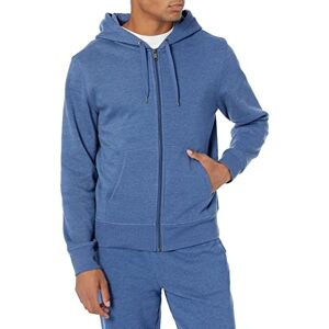 Amazon Essentials Sudadera de forro polar con capucha y cremallera completa para hombre (disponible en tallas grandes y altas), color azul jaspeado, talla G Amazon Essentials Sudadera de forro polar con capucha y cremallera completa para hombre (disponible en tallas grandes y altas), color azul jaspeado, talla G