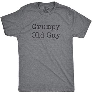 Crazy Dog T-Shirts playera para hombre grumpy Old chavo divertida playera sarcástica para el día del padre, Gris jaspeado oscuro, M Crazy Dog T-Shirts playera para hombre grumpy Old chavo divertida playera sarcástica para el día del padre, Gris jaspeado oscuro, M