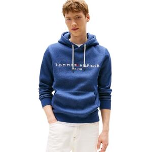 Tommy Hilfiger Sudadera con Capucha de Forro Polar de Peso Medio para Hombre con Logotipo Bordado, también Disponible en Talla Grande y Alta, Mar Egeo Heather, XX-Large Tommy Hilfiger Sudadera con Capucha de Forro Polar de Peso Medio para Hombre con Logotipo Bordado, también Disponible en Talla Grande y Alta, Mar Egeo Heather, XX-Large