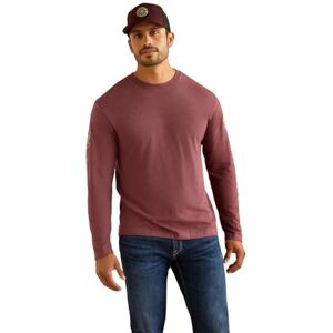 ARIAT Elevated V2 Playera para Hombre, Borgoña Jaspeado, X-Large ARIAT Elevated V2 Playera para Hombre, Borgoña Jaspeado, X-Large