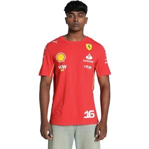 PUMA Scuderia Ferrari 2024 Charles Leclerc playera para hombre, rojo (Speed Red), X-Large PUMA Scuderia Ferrari 2024 Charles Leclerc playera para hombre, rojo (Speed Red), X-Large