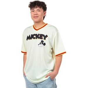 Disney playera de béisbol de Mickey Mouse para hombre, diseño clásico de Mickey Mouse para hombre, Crema, M Disney playera de béisbol de Mickey Mouse para hombre, diseño clásico de Mickey Mouse para hombre, Crema, M