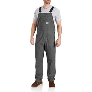 Carhartt Rugged Flex Rigby Babero para Hombre, Gravel, 36W x 30L Carhartt Rugged Flex Rigby Babero para Hombre, Gravel, 36W x 30L