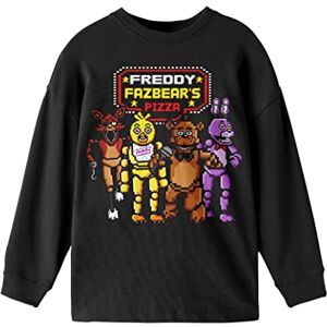 Bioworld Five Nights At Freddy's Freddy Fazbear's Pizza Camisa negra de manga larga para niño, Negro -, Medium Bioworld Five Nights At Freddy's Freddy Fazbear's Pizza Camisa negra de manga larga para niño, Negro -, Medium