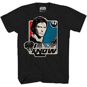 Star Wars Han Solo I Know, Leia I Love You Camisetas para Adultos, Han Solo Negro Premium, Medium Star Wars Han Solo I Know, Leia I Love You Camisetas para Adultos, Han Solo Negro Premium, Medium