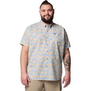 Columbia Rapid Rivers Camisa de Manga Corta para Hombre, Ripple Blue Vined, Medium Columbia Rapid Rivers Camisa de Manga Corta para Hombre, Ripple Blue Vined, Medium