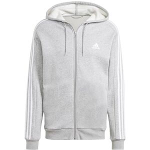Adidas Essentials Sudadera con Capucha de Forro Polar de 3 Rayas para Hombre, Estilo Casual, Color Rojo, Mediano, Gris, XX-Small Adidas Essentials Sudadera con Capucha de Forro Polar de 3 Rayas para Hombre, Estilo Casual, Color Rojo, Mediano, Gris, XX-Small