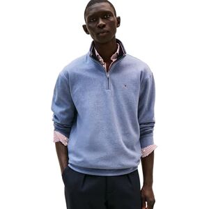 Tommy Hilfiger Sudadera de Forro Polar de Manga Larga para Hombre, Azul Jaspeado, X-Large Tommy Hilfiger Sudadera de Forro Polar de Manga Larga para Hombre, Azul Jaspeado, X-Large