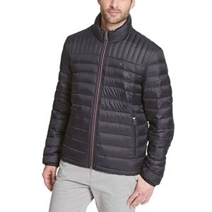 Tommy Hilfiger Ultra Loft chamarra acolchada ligera para hombre (estándar y grande y alta), Negro -, M Tommy Hilfiger Ultra Loft chamarra acolchada ligera para hombre (estándar y grande y alta), Negro -, M