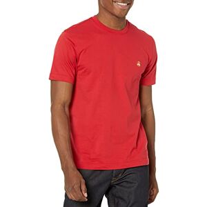 Brooks Brothers Playera de algodón de Manga Corta con Cuello Redondo y Logotipo para Hombre, Rojo -, X-Large Brooks Brothers Playera de algodón de Manga Corta con Cuello Redondo y Logotipo para Hombre, Rojo -, X-Large