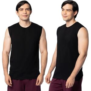 Fruit of the Loom EverSoft Playera sin Mangas de algodón Que Absorbe la Humedad para Hombre, con Control de olores, Muscle Paquete de 2 Negro, X-Large Fruit of the Loom EverSoft Playera sin Mangas de algodón Que Absorbe la Humedad para Hombre, con Control de olores, Muscle Paquete de 2 Negro, X-Large