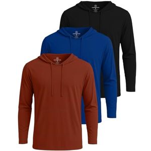 Real Essentials Paquete de 3: sudadera con capucha de algodón ligero y casual para hombre, con cordón y bolsillo (disponible en tallas grandes y altas), Juego 10, 3X-Large Real Essentials Paquete de 3: sudadera con capucha de algodón ligero y casual para hombre, con cordón y bolsillo (disponible en tallas grandes y altas), Juego 10, 3X-Large