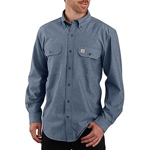 Carhartt Camisa de Manga Larga para Hombre, Ajuste Holgado, de Peso Medio, Mezclilla Azul Chambray, Large Tall Carhartt Camisa de Manga Larga para Hombre, Ajuste Holgado, de Peso Medio, Mezclilla Azul Chambray, Large Tall