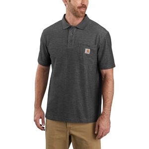 Carhartt Polo de Manga Corta con Bolsillo para Hombre, Ajuste Holgado, Gris (Carbon Heather), XX-Large Tall Carhartt Polo de Manga Corta con Bolsillo para Hombre, Ajuste Holgado, Gris (Carbon Heather), XX-Large Tall