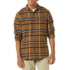Amazon Essentials Camisa de franela de manga larga con dos bolsillos para hombre, ajuste regular, a cuadros, talla XXG Amazon Essentials Camisa de franela de manga larga con dos bolsillos para hombre, ajuste regular, a cuadros, talla XXG