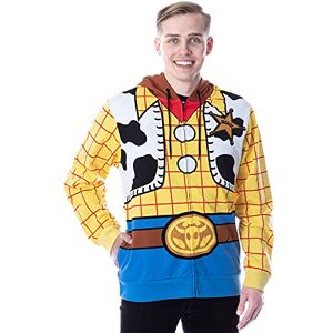 Disney Pixar Toy Story Men's I Am Woody The Cowboy Sheriff Costume Adult Sweatshirt Zip Hoodie (SM) Disney Pixar Toy Story Men's I Am Woody The Cowboy Sheriff Costume Adult Sweatshirt Zip Hoodie (SM)