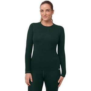DANISH ENDURANCE Camiseta de Manga Larga de Lana Merino para Mujer, Ropa para Frío, Verde Oscuro, L DANISH ENDURANCE Camiseta de Manga Larga de Lana Merino para Mujer, Ropa para Frío, Verde Oscuro, L