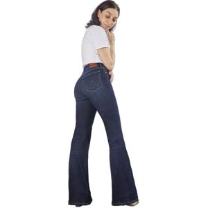 Wrangler Madilyn Jeans acampanados de talle alto para mujer, Azul (Denim), 31W x 32L Wrangler Madilyn Jeans acampanados de talle alto para mujer, Azul (Denim), 31W x 32L