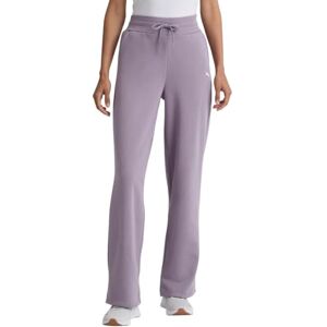 PUMA Pantalones deportivos de forro polar para mujer, con piernas rectas, para invierno, Púrpura, XL PUMA Pantalones deportivos de forro polar para mujer, con piernas rectas, para invierno, Púrpura, XL