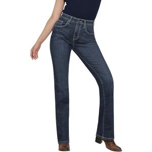 Wrangler , Jeans para Mujer, Pantalón Vaquero, High Rise Boot, Ropa Casual Dama, Material Mezclilla, Color Azul, Talla 11 Wrangler , Jeans para Mujer, Pantalón Vaquero, High Rise Boot, Ropa Casual Dama, Material Mezclilla, Color Azul, Talla 11