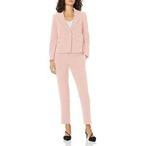 Le Suit Traje de pantalón Ajustado de crepé elástico con 1 botón para Mujer, L.t. Flor, 8 Le Suit Traje de pantalón Ajustado de crepé elástico con 1 botón para Mujer, L.t. Flor, 8