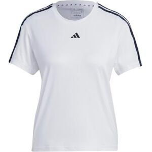 Adidas Aeroready Training Essentials Camiseta Regular de 3 Rayas para Mujer, Talla Grande, Blanco/Negro, S Adidas Aeroready Training Essentials Camiseta Regular de 3 Rayas para Mujer, Talla Grande, Blanco/Negro, S