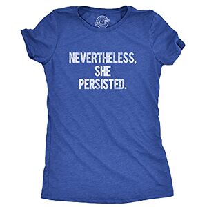 Crazy Dog T-Shirts Crazy Dog Tshirts Womens Nevertheless She Persisted Funny Political Congress Senate T Shirt (Blue) XL Camiseta para Mujer Crazy Dog T-Shirts Crazy Dog Tshirts Womens Nevertheless She Persisted Funny Political Congress Senate T Shirt (Blue) XL Camiseta para Mujer