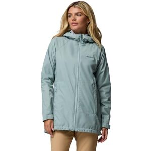 Columbia Switchback II Chaqueta larga con forro para mujer, Azul aplastado, Small Columbia Switchback II Chaqueta larga con forro para mujer, Azul aplastado, Small
