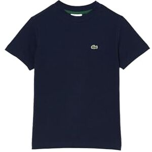 Lacoste Playera Regular fit de Manga Corta en Jersey de algodón Liso para niños, Azul Marino, 6 Años Lacoste Playera Regular fit de Manga Corta en Jersey de algodón Liso para niños, Azul Marino, 6 Años