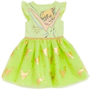 Disney Vestido de tul de manga corta para niñas (tallas 2T 18-20), Verde, Tinkerbell, 2 Años Disney Vestido de tul de manga corta para niñas (tallas 2T 18-20), Verde, Tinkerbell, 2 Años