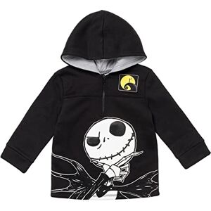 Disney Nightmare Before Christmas Jack Skellington Oogie Boogie Sally Sudadera con capucha de forro polar con cierre de un cuarto de niño a niño pequeño, Negro -, 7-8 Disney Nightmare Before Christmas Jack Skellington Oogie Boogie Sally Sudadera con capucha de forro polar con cierre de un cuarto de niño a niño pequeño, Negro -, 7-8
