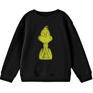 Bioworld The Grinch Sudadera de manga larga con cuello redondo y cuello redondo para niño, Negro, X-Large Bioworld The Grinch Sudadera de manga larga con cuello redondo y cuello redondo para niño, Negro, X-Large
