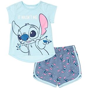Disney Lilo & Stitch Little Girls T-Shirt and French Terry Shorts Outfit Set Blue 7-8 Disney Lilo & Stitch Little Girls T-Shirt and French Terry Shorts Outfit Set Blue 7-8