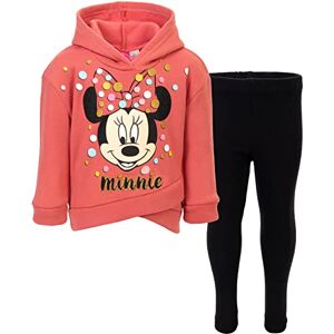 Disney Minnie Mouse Toddler Girls' 2-Piece Fleece Ruffle Hoodie & Legging Set, Faded Rose 4T Disney Minnie Mouse Toddler Girls' 2-Piece Fleece Ruffle Hoodie & Legging Set, Faded Rose 4T