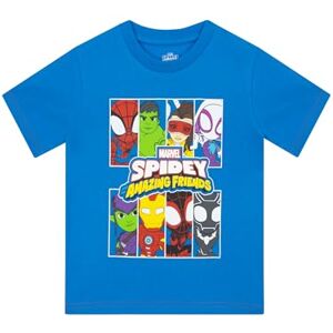 Marvel Camisetas Niño Spidey and His Amazing Friends Camiseta Niño Manga Corta Spiderman Ropa para Niño Azul 6 Marvel Camisetas Niño Spidey and His Amazing Friends Camiseta Niño Manga Corta Spiderman Ropa para Niño Azul 6