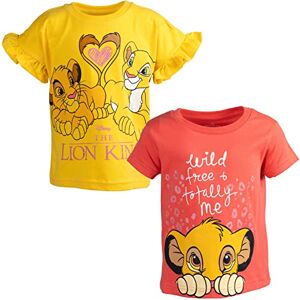 Disney Lion King Pixar Cars Super Kitties Lightning McQueen Tow Mater Simba Paquete de 2 camisetas de niño a niño grande, Simba, Amarillo, 10-12 Disney Lion King Pixar Cars Super Kitties Lightning McQueen Tow Mater Simba Paquete de 2 camisetas de niño a niño grande, Simba, Amarillo, 10-12