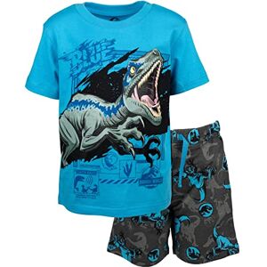 Jurassic World Little Boys T-Shirt French Terry Shorts Set Blue / Grey 7-8 Jurassic World Little Boys T-Shirt French Terry Shorts Set Blue / Grey 7-8