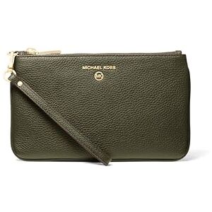 Michael Kors Jet Set Charm Pulsera mediana con cierre en la parte superior, herrajes dorados/piel de guijarros/hiedra Michael Kors Jet Set Charm Pulsera mediana con cierre en la parte superior, herrajes dorados/piel de guijarros/hiedra