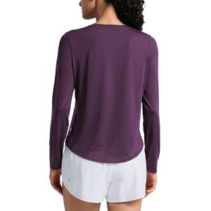CRZ YOGA Camiseta Playera de Manga Larga de Entrenamiento Ligera para Mujer UPF 50+ Atlético con Cuello Alto Violeta Profundo de Crocus X-Grande CRZ YOGA Camiseta Playera de Manga Larga de Entrenamiento Ligera para Mujer UPF 50+ Atlético con Cuello Alto Violeta Profundo de Crocus X-Grande
