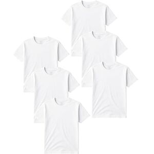 Scott Camisetas clásicas de algodón de manga corta para hombre playera de cuello redondo Paquetes al por mayor múltiples y a granel, Paquete de 6 Blanco superbrillante, X-Large Scott Camisetas clásicas de algodón de manga corta para hombre playera de cuello redondo Paquetes al por mayor múltiples y a granel, Paquete de 6 Blanco superbrillante, X-Large